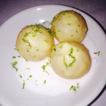 Arroyo Vino - Exploding white truffle with pomegranate balls - New American Near Me - Santa Fe, New Mexico