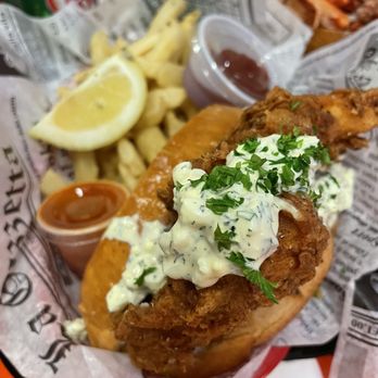 Fat Cheeks Hawaii - Fish sandwich. HUGE pieces of fried fish - Sandwiches Near Me - Honolulu, Hawaii