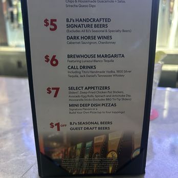 BJ's Restaurant & Brewhouse - GREAT HAPPY HOUR SELECTIONS! - American Near Me - Tracy, California