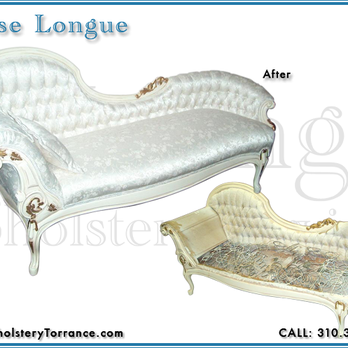 Youngs Upholstery Service - chaise longue before and after - Furniture Reupholstery Near Me - Los Angeles, California Youngs Upholstery Service - chaise longue before and after - Furniture Reupholstery Near Me - Los Angeles, California