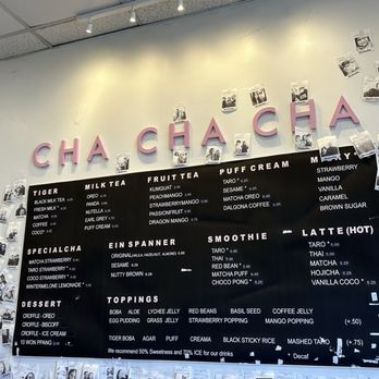 ChaChaCha - Menu - Desserts Near Me - Fremont, California ChaChaCha - Menu - Desserts Near Me - Fremont, California