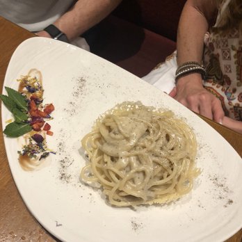 Vinando - Cacio e pepe which comes in a Parmesan basket! - Italian Near Me - Rome, RM Vinando - Cacio e pepe which comes in a Parmesan basket! - Italian Near Me - Rome, RM