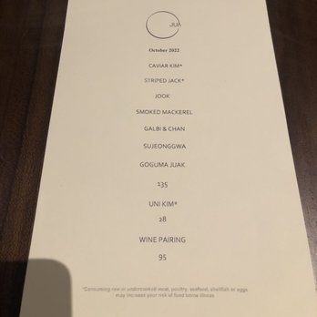 JUA - Menu - Korean Near Me - New York, New York JUA - Menu - Korean Near Me - New York, New York