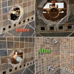 Jazzy's Handyman Services - Shower faucet replacement.