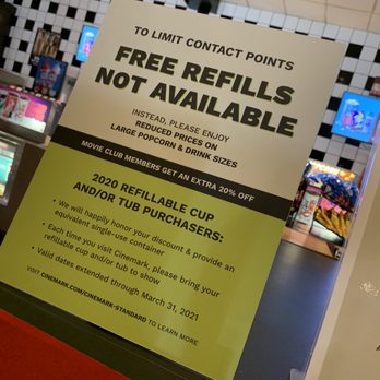 Cinemark - Important info if you're a 2020 refillable tub/cup member. - Cinema Near Me - Jacksonville, Florida Cinemark - Important info if you're a 2020 refillable tub/cup member. - Cinema Near Me - Jacksonville, Florida