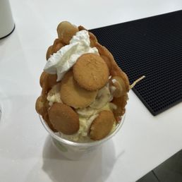 Banana pudding Waffle Banana pudding Waffle