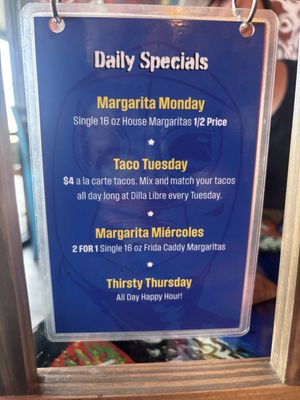 Menu photo 4 Dilla Libre Uno Phoenix, AZ