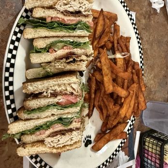 Black Bear Diner New Braunfels - Turkey Club with sweet potato fries - Diners Near Me - New Braunfels, Texas Black Bear Diner New Braunfels - Turkey Club with sweet potato fries - Diners Near Me - New Braunfels, Texas
