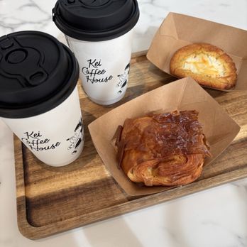 Kei Coffee House - Ham & Cheese Croissant and Cheese Corn Cookie - Coffee & Tea Near Me - Westminster, California Kei Coffee House - Ham & Cheese Croissant and Cheese Corn Cookie - Coffee & Tea Near Me - Westminster, California