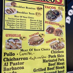Don Julios Tacos - Menu
