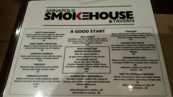 Menu photo 5 Annapolis Smokehouse & Tavern Annapolis, MD