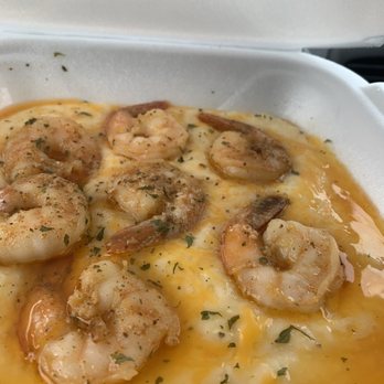 Roni's - Shrimp and Grits look good but needs salt or a tasty gravy!! - Breakfast & Brunch Near Me - Sanford, Florida Roni's - Shrimp and Grits look good but needs salt or a tasty gravy!! - Breakfast & Brunch Near Me - Sanford, Florida