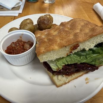 Cedar And Salt Restaurant - Smoked Brisket sandwich - very disappointing with the meat being lean & tough. - Meat Shops Near Me - Ucluelet, British Columbia Cedar And Salt Restaurant - Smoked Brisket sandwich - very disappointing with the meat being lean & tough. - Meat Shops Near Me - Ucluelet, British Columbia