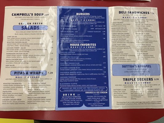 Menu photo 3 Sutton's Drug Store Chapel Hill, NC Menu photo 3 Sutton's Drug Store Chapel Hill, NC