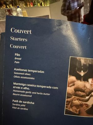 Menu photo 1 Mesa de Frades Lisbon, 11 Menu photo 1 Mesa de Frades Lisbon, 11