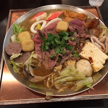 Tasty Pot - Taiwanese Pot - pretty sizable and one of the bigger pots. They have pork intestine and pork blood mixed in. (4 stars) - Taiwanese Near Me - Newark, California Tasty Pot - Taiwanese Pot - pretty sizable and one of the bigger pots. They have pork intestine and pork blood mixed in. (4 stars) - Taiwanese Near Me - Newark, California