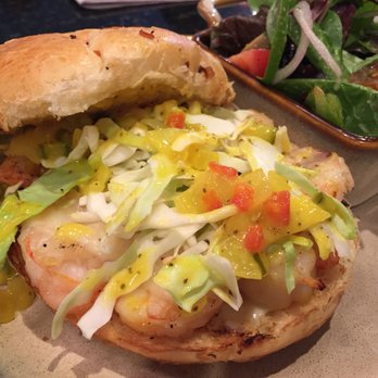 Curio Bistro - THE SHRIMP REUBEN HAS A TASTY SLAW, and a good quality side salad; I'm no fan of the doughy mushy onion roll, better on pretzel bread. - Cajun/Creole Near Me - New Orleans, Louisiana