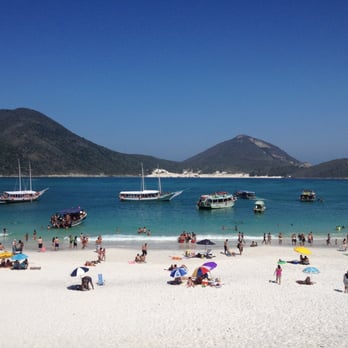 Prainhas do Pontal do Atalaia - Small boats in the water are the touring/ferry ones - Landmarks & Historical Buildings Near Me - Arraial do Cabo, RJ