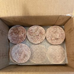 Pitcock's Meat Processing - Love that it comes in pre-sized patties.  6 per layer with wax paper in between.