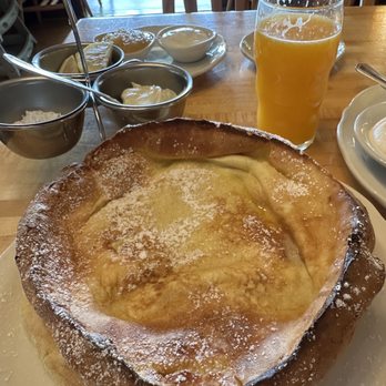 The Original Pancake House - The Dutch Baby (my mom calls this a German pancake) but either way, it's delicious! - Breakfast & Brunch Near Me - Portland, Oregon