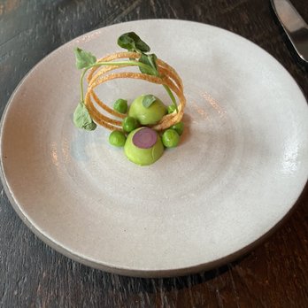 Dirt Candy - Essence of peas. Pure spring! - Vegetarian Near Me - New York, New York