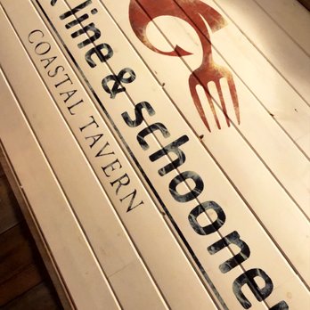 Hook Line & Schooner - Logo located inside of restaurant. - American Near Me - Smyrna, Georgia