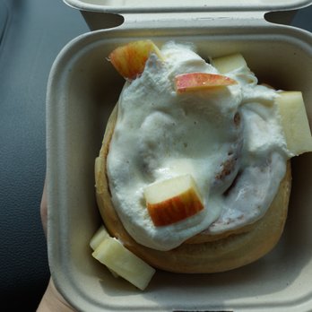 Cinnaholic - maple icing with apples - Desserts Near Me - Atlanta, Georgia Cinnaholic - maple icing with apples - Desserts Near Me - Atlanta, Georgia