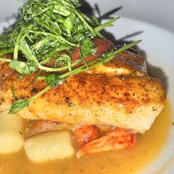 Ocean Prime Sarasota - Grouper was OK. The lobster gnocchi was amazing.