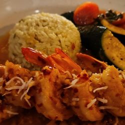 Oceana Restaurant - OMG, Alaskan Halibut, calamari steak, Drunken Shrimp, Rosemary Gimlet and best service from Gina (the queen)! Thank you