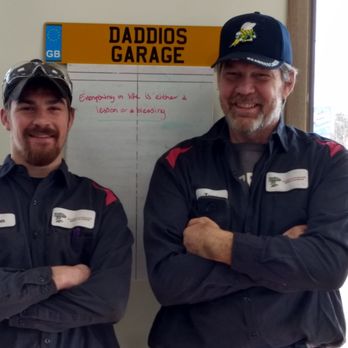 Daddio's OnPoint Auto Repair - Meet Jason, on the left, he is our Service Technician. Tony is our ASE Certified Master Technician and owner of Daddio's OnPoint. - Auto Repair Near Me - Stevens Point, Wisconsin Daddio's OnPoint Auto Repair - Meet Jason, on the left, he is our Service Technician. Tony is our ASE Certified Master Technician and owner of Daddio's OnPoint. - Auto Repair Near Me - Stevens Point, Wisconsin
