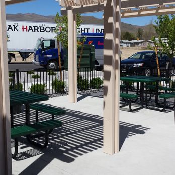 Maverik Adventure's First Stop - The outside seating area. - Gas Stations Near Me - Carson City, Nevada