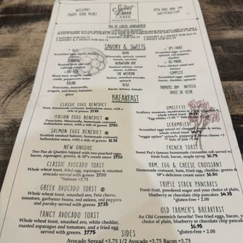 Sweet Pea's Cafe - Menu - Breakfast & Brunch Near Me - Old Greenwich, Connecticut Sweet Pea's Cafe - Menu - Breakfast & Brunch Near Me - Old Greenwich, Connecticut