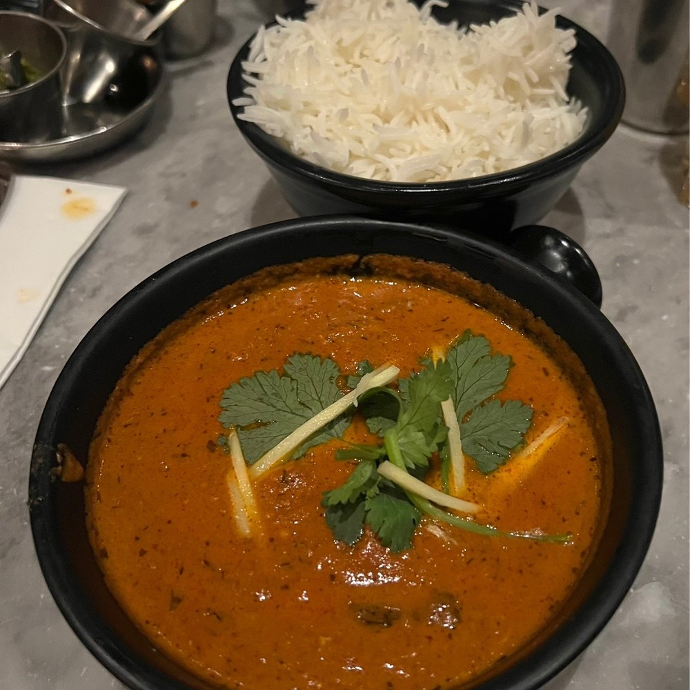 Dishoom - Chicken Ruby w. Basmati Rice - Indian Near Me - Edinburgh, EDH Dishoom - Chicken Ruby w. Basmati Rice - Indian Near Me - Edinburgh, EDH
