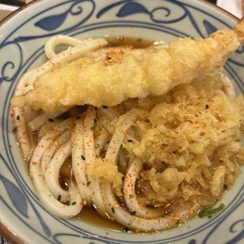 Marugame Udon - BK udon (small bowl) with shrimp tempura - Japanese Near Me - Honolulu, Hawaii