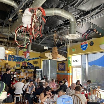 Squeeze In - "Have anything interesting for us to hang from the roof?", the waiting staff joked. Funky interiors. - Breakfast & Brunch Near Me - Reno, Nevada Squeeze In - "Have anything interesting for us to hang from the roof?", the waiting staff joked. Funky interiors. - Breakfast & Brunch Near Me - Reno, Nevada
