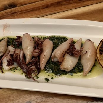 Bravas Bar de Tapas - Monterey Calamari , Salsa Verde , Lemon - Spanish Near Me - Healdsburg, California