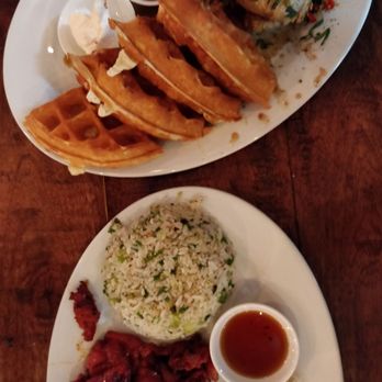 Nue - Chicken and waffles and Filipino tosilog - Tapas/Small Plates Near Me - Seattle, Washington Nue - Chicken and waffles and Filipino tosilog - Tapas/Small Plates Near Me - Seattle, Washington