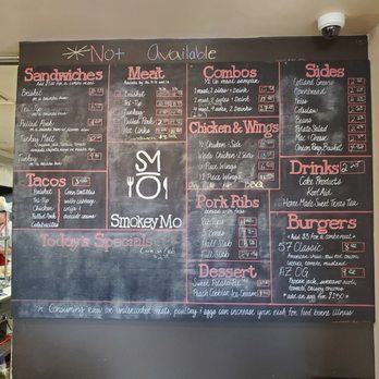 Smokey Mo - Menu board - Barbeque Near Me - Tucson, Arizona Smokey Mo - Menu board - Barbeque Near Me - Tucson, Arizona