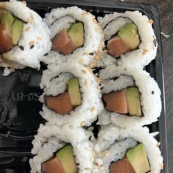 Sprouts Farmers Market - Showing fatty portions of salmon roll