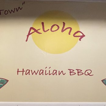 Aloha Hawaiian BBQ - Painted wall art. - Hawaiian Near Me - Flagstaff, Arizona