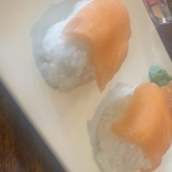 Jade Garden - two sushi rolls on a white plate - Chinese Near Me - Lawrence, Kansas