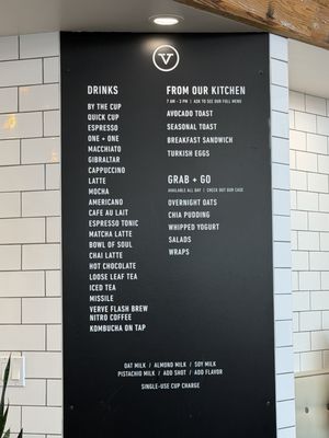 Menu photo 1 Verve Coffee Roasters Santa Cruz, CA Menu photo 1 Verve Coffee Roasters Santa Cruz, CA