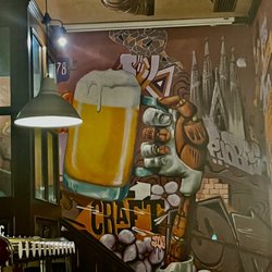Craft Barcelona - Mural by bar