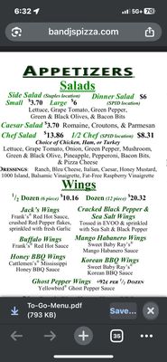 Menu photo 2 B & J's Pizza Corpus Christi, TX