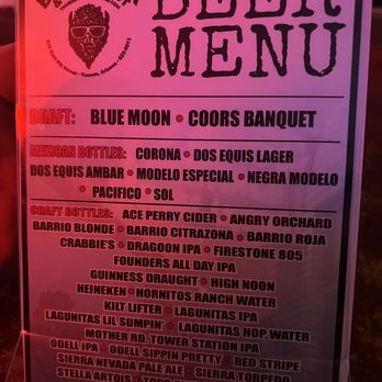 The Buffet - Beer Menu - Dive Bars Near Me - Tucson, Arizona