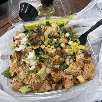 Q’s Halal Mediterranean - Chicken Salad - Mediterranean Near Me - Fairfield, California Q’s Halal Mediterranean - Chicken Salad - Mediterranean Near Me - Fairfield, California