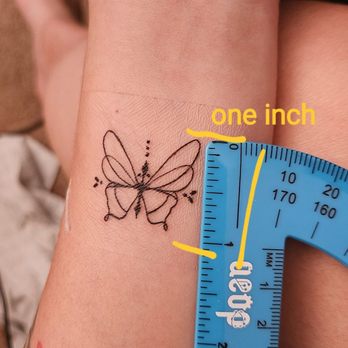 Soul Expressions Studios - 1 inch butterfly tattoo flash tattoo from Kiana - Tattoo Near Me - Temecula, California