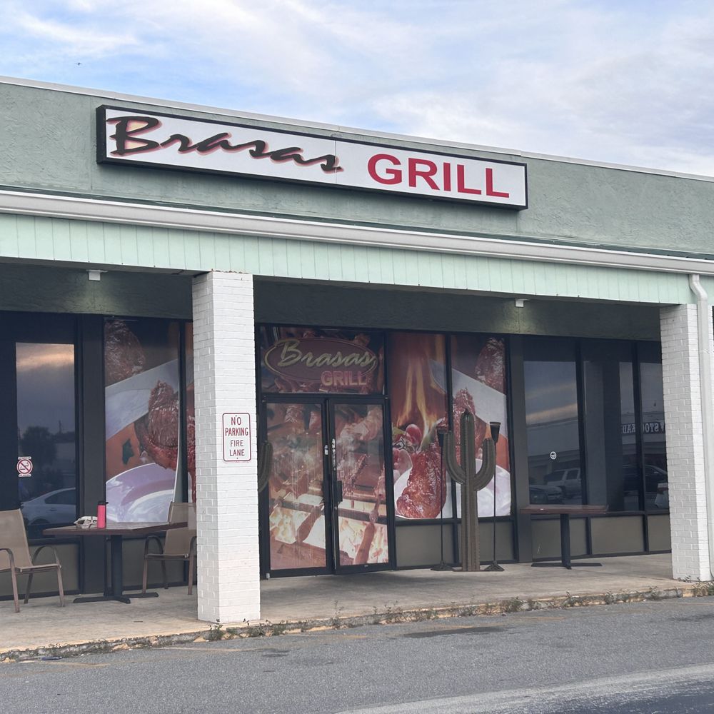 Brasas Grill - Entrance Sign - Brazilian Near Me - Merritt Island, Florida Brasas Grill - Entrance Sign - Brazilian Near Me - Merritt Island, Florida
