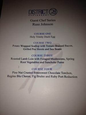 Menu photo 5 District 21 Restaurant Oklahoma City, OK