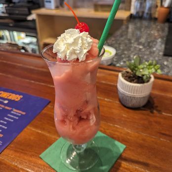 Cocineros - Non alcoholic strawberry daiquiri. Delish! $9 - Latin American Near Me - Hyattsville, Maryland